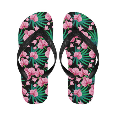 Orchid Pink Pattern Print Design OR06 Flip Flops-JorJune