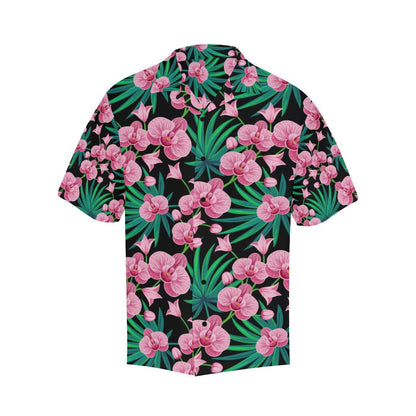 Orchid Pink Pattern Print Design OR06 Men Hawaiian Shirt-JorJune