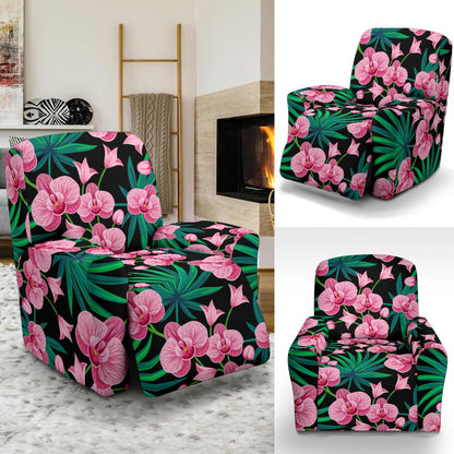 Orchid Pink Pattern Print Design OR06 Recliner Slipcover-JORJUNE.COM