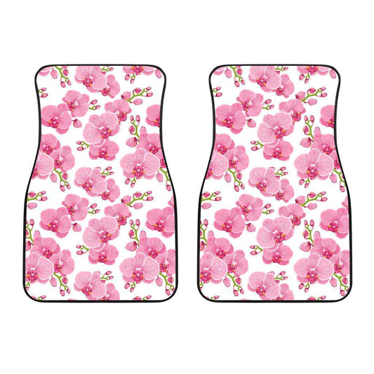 Orchid Pink Pattern Print Design OR07 Car Floor Mats-JORJUNE.COM