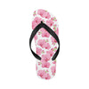 Orchid Pink Pattern Print Design OR07 Flip Flops-JorJune