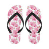 Orchid Pink Pattern Print Design OR07 Flip Flops-JorJune