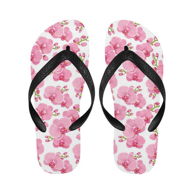 Orchid Pink Pattern Print Design OR07 Flip Flops-JorJune