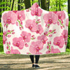 Orchid Pink Pattern Print Design OR07 Hooded Blanket-JORJUNE.COM