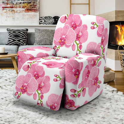 Orchid Pink Pattern Print Design OR07 Recliner Slipcover-JORJUNE.COM