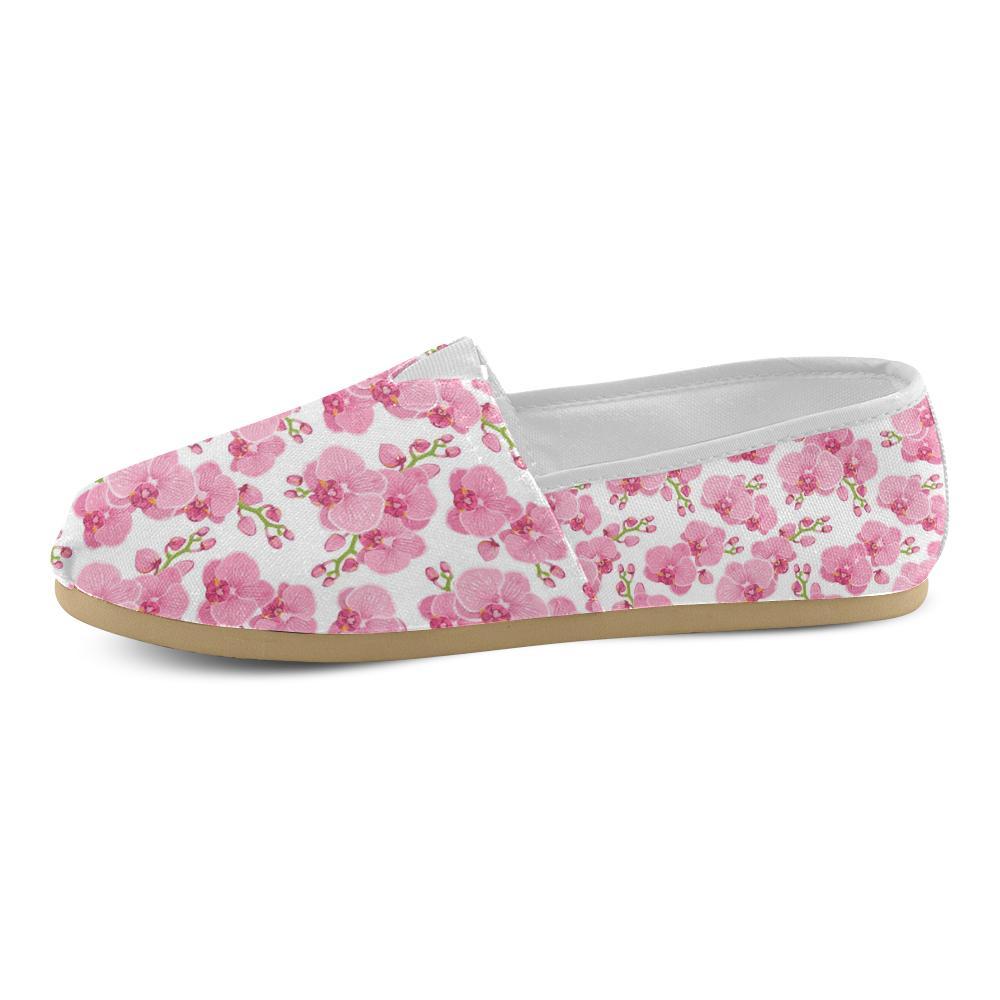 Orchid Pink Pattern Print Design OR07 Women Casual Shoes-JorJune.com