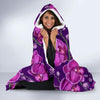 Orchid Purple Pattern Print Design OR02 Hooded Blanket-JORJUNE.COM