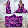 Orchid Purple Pattern Print Design OR02 Hooded Blanket-JORJUNE.COM