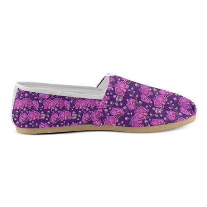 Orchid Purple Pattern Print Design OR02 Women Casual Shoes-JorJune.com