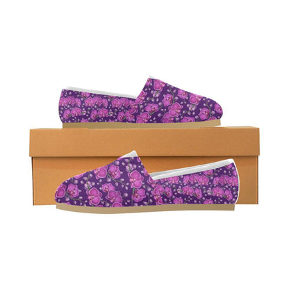 Orchid Purple Pattern Print Design OR02 Women Casual Shoes-JorJune.com