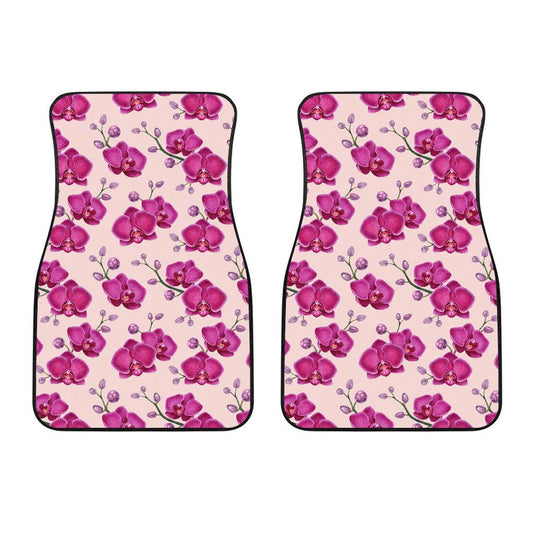 Orchid Purple Pattern Print Design OR04 Car Floor Mats-JORJUNE.COM
