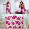 Orchid Purple Pattern Print Design OR04 Hooded Blanket-JORJUNE.COM