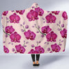 Orchid Purple Pattern Print Design OR04 Hooded Blanket-JORJUNE.COM