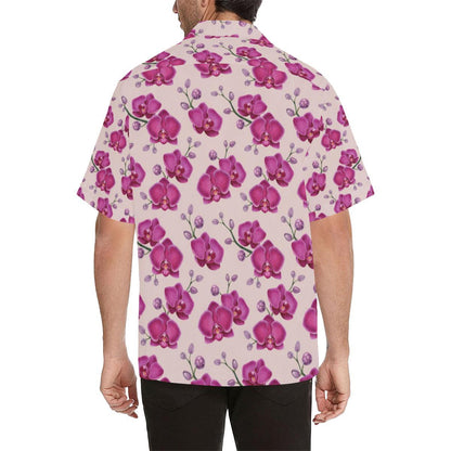 Orchid Purple Pattern Print Design OR04 Men Hawaiian Shirt-JorJune