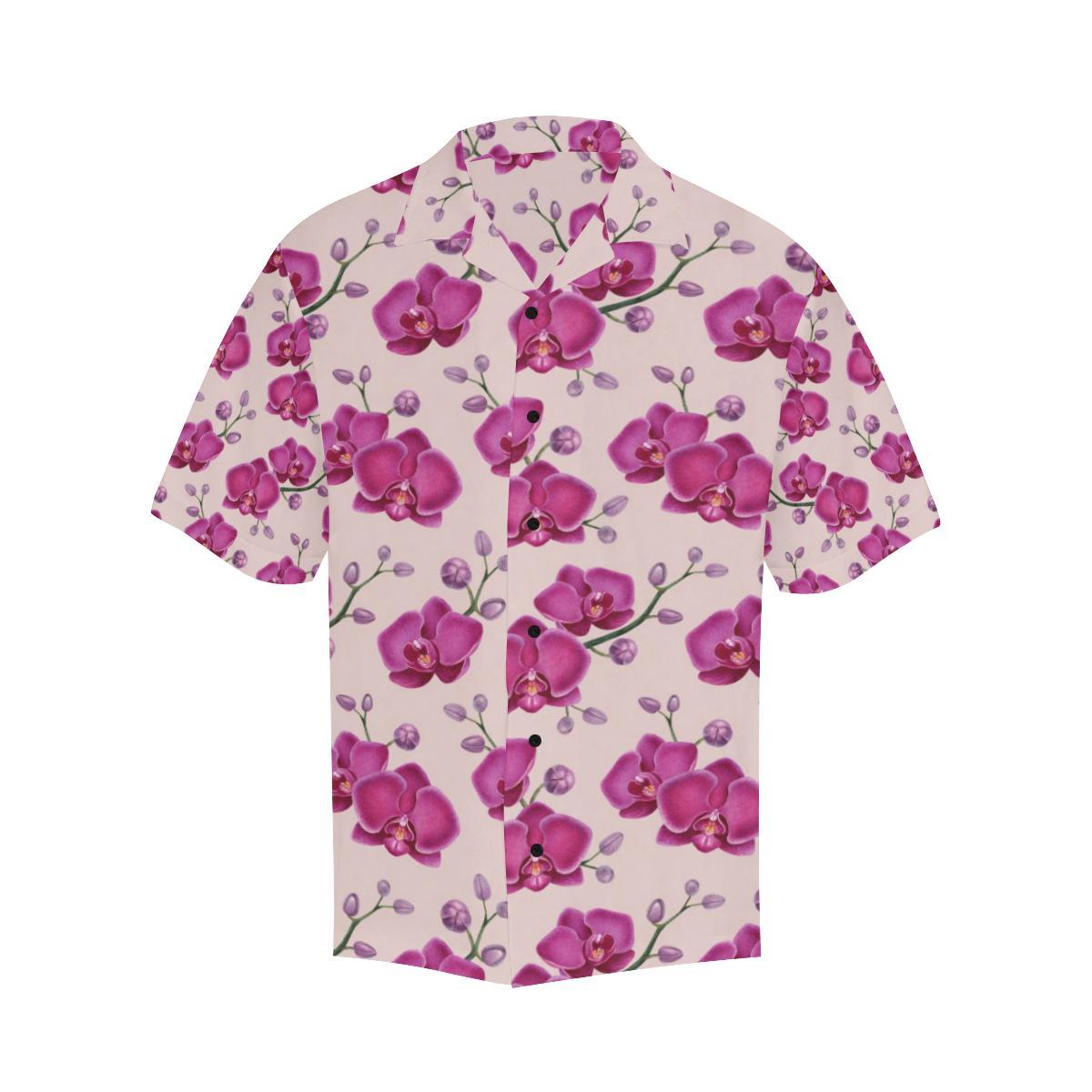 Orchid Purple Pattern Print Design OR04 Men Hawaiian Shirt-JorJune