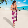 Orchid Purple Pattern Print Design OR04 Sarong Pareo Wrap-JORJUNE.COM