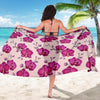 Orchid Purple Pattern Print Design OR04 Sarong Pareo Wrap-JORJUNE.COM