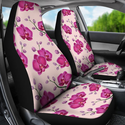 Orchid Purple Pattern Print Design OR04 Universal Fit Car Seat Covers-JorJune