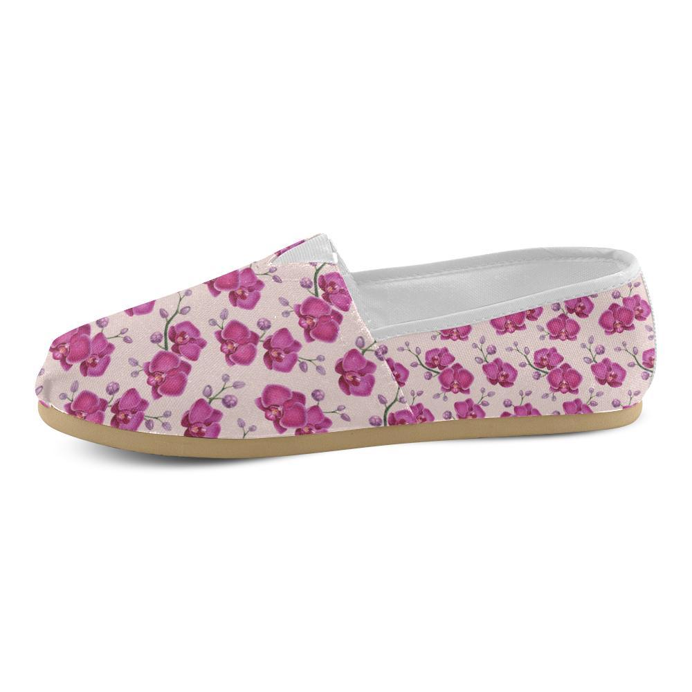Orchid Purple Pattern Print Design OR04 Women Casual Shoes-JorJune.com