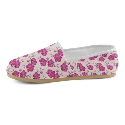Orchid Purple Pattern Print Design OR04 Women Casual Shoes-JorJune.com