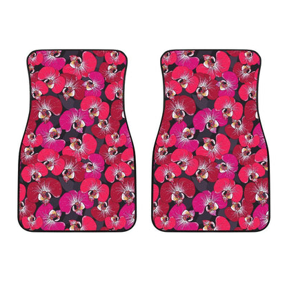Orchid Red Pattern Print Design OR05 Car Floor Mats-JORJUNE.COM