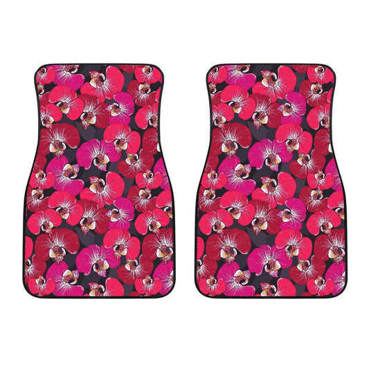 Orchid Red Pattern Print Design OR05 Car Floor Mats-JORJUNE.COM