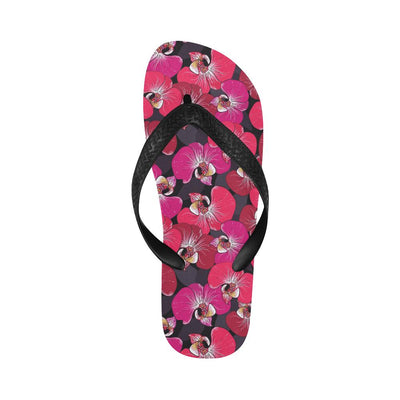 Orchid Red Pattern Print Design OR05 Flip Flops-JorJune