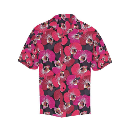 Orchid Red Pattern Print Design OR05 Men Hawaiian Shirt-JorJune