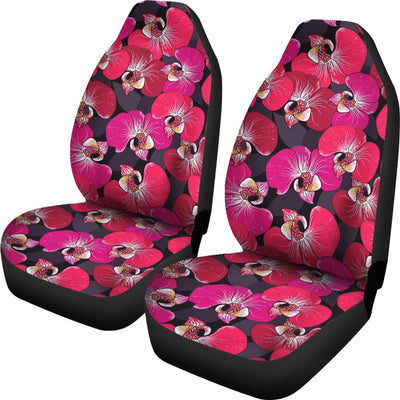 Orchid Red Pattern Print Design OR05 Universal Fit Car Seat Covers-JorJune