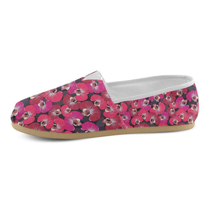 Orchid Red Pattern Print Design OR05 Women Casual Shoes-JorJune.com