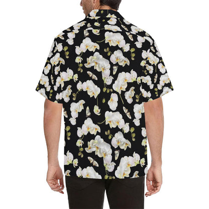 Orchid White Pattern Print Design OR011 Men Hawaiian Shirt-JorJune