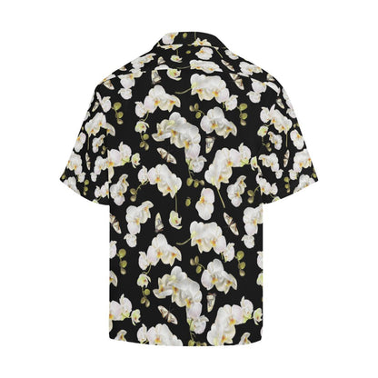 Orchid White Pattern Print Design OR011 Men Hawaiian Shirt-JorJune