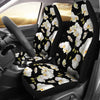 Orchid White Pattern Print Design OR011 Universal Fit Car Seat Covers-JorJune