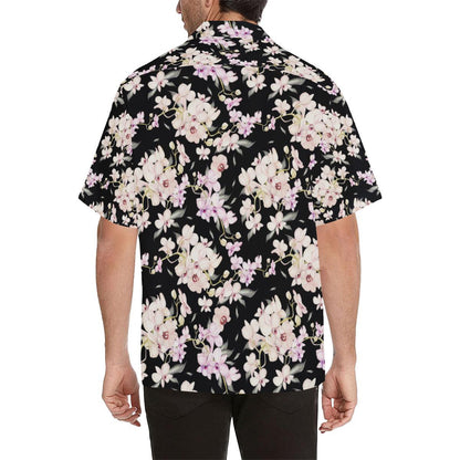 Orchid White Pattern Print Design OR03 Men Hawaiian Shirt-JorJune