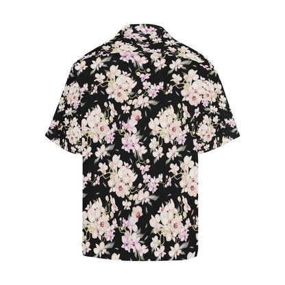 Orchid White Pattern Print Design OR03 Men Hawaiian Shirt-JorJune