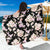 Orchid White Pattern Print Design OR03 Sarong Pareo Wrap-JORJUNE.COM