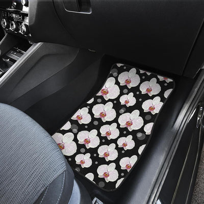 Orchid White Pattern Print Design OR09 Car Floor Mats-JORJUNE.COM