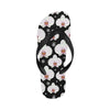 Orchid White Pattern Print Design OR09 Flip Flops-JorJune