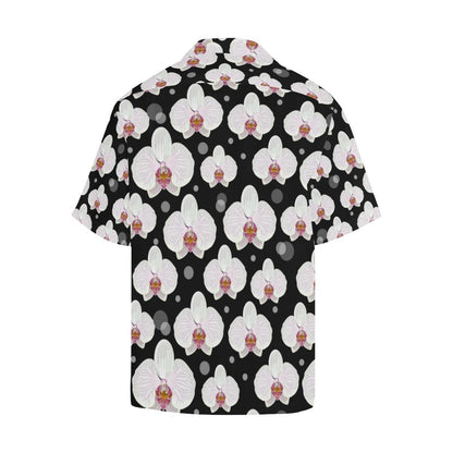 Orchid White Pattern Print Design OR09 Men Hawaiian Shirt-JorJune