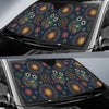 Owl Boho Style Pattern Print Design A04 Car Sun Shades-JORJUNE.COM