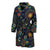 Owl Boho Style Pattern Print Design A04 Men Bathrobe-JORJUNE.COM