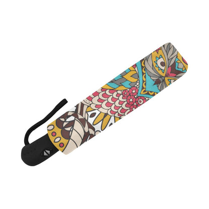 Owl Colorful Automatic Foldable Umbrella