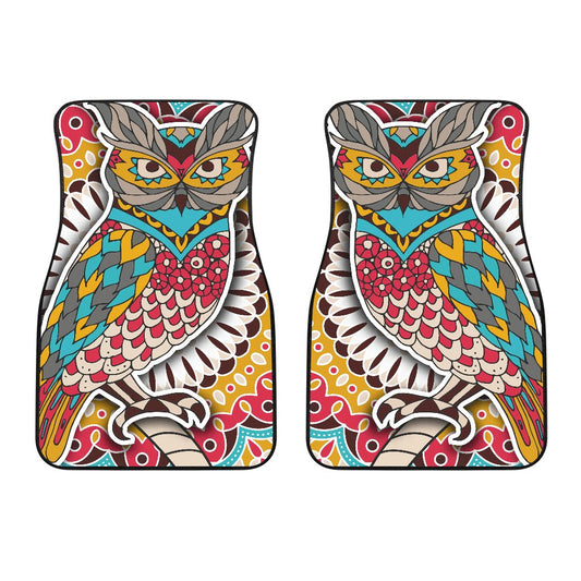 Owl Colorful Car Floor Mats