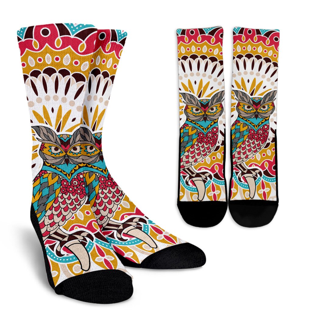 Owl Colorful Crew Socks