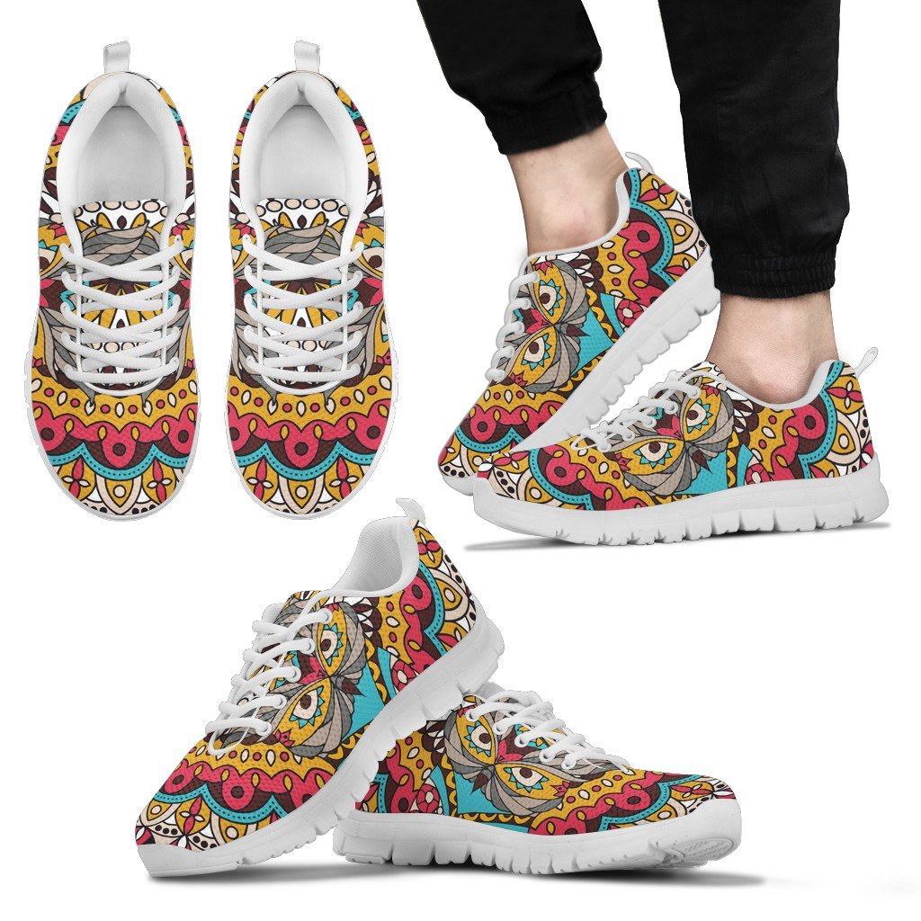 Owl Colorful Men Sneakers