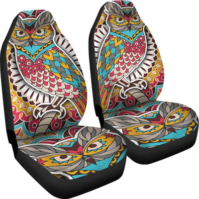 Owl Colorful Universal Fit Car Seat Covers
