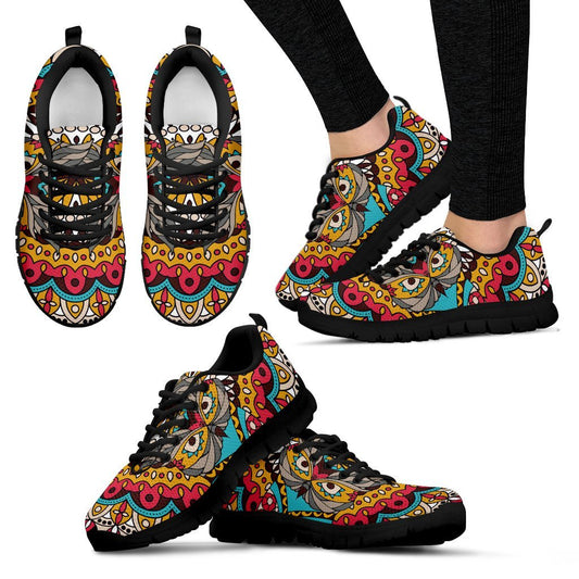 Owl Colorful Women Sneakers