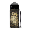 Owl Geometric Line Wallet Phone Case