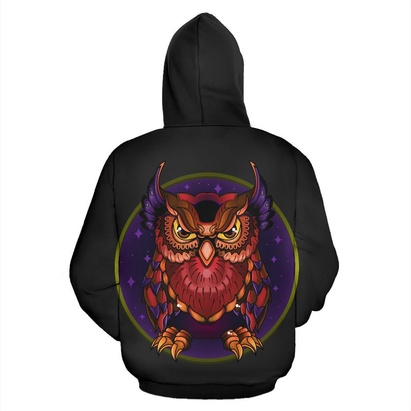 Owl Magic All Over Zip Up Hoodie