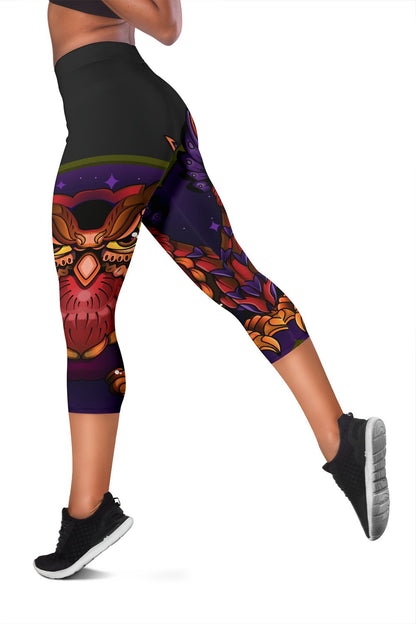 Owl Magic Women Capris